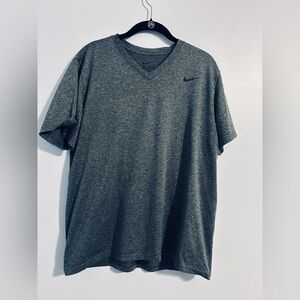 Nike Dry Fit Gray Short Sleeve Tee Athletic Wear